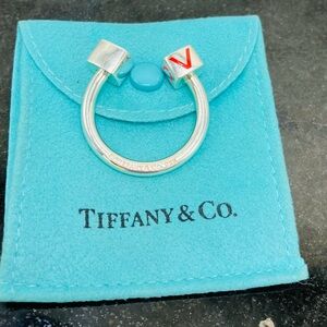 Tiffany & Co. LOVE Key Ring Keyring Keychain RARE L O V E